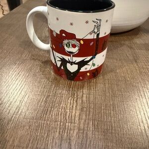 Bioworld  The Nightmare Before Christmas Jack Holiday ceramic mug- Red and Black